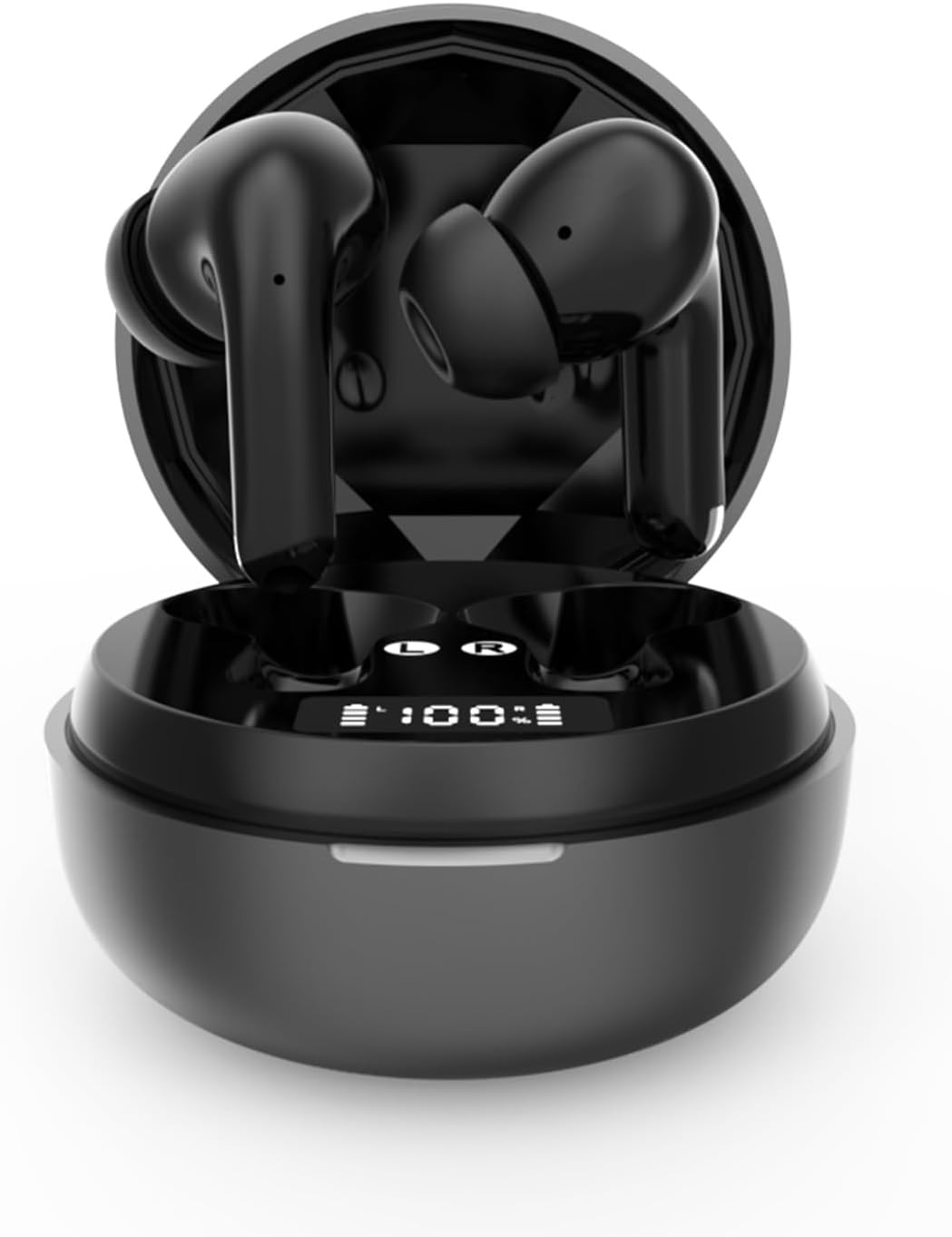 Translation Earbuds Real Time, 3 in 1 Language Translator Earbuds in Real Time 144 Languages & Accents, Translation Headphones Wireless Bluetooth, Ai Hamburger Headphones Language Translation Black