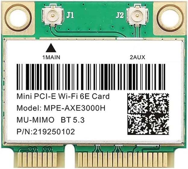 WiFi 6E 3000Mbps Bluetooth 5.2 AX210HMW MPE-AXE3000H for Intel AX210 Wireless Mini PCI-E WiFi Card 802.11ax/ac 2.4G/5Ghz Adapter Than AX200