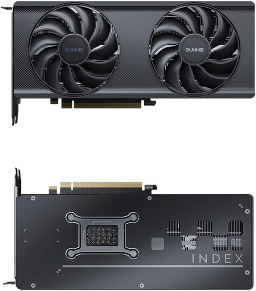 WEELIAO GUNNIR Intel Arc B580 Index 12GB GDDR6 2670MHz Dual Fan Graphics Card (192-bit, PCI-Express 4.0 x8, HDMI/DisplayPort, Supports 4k)