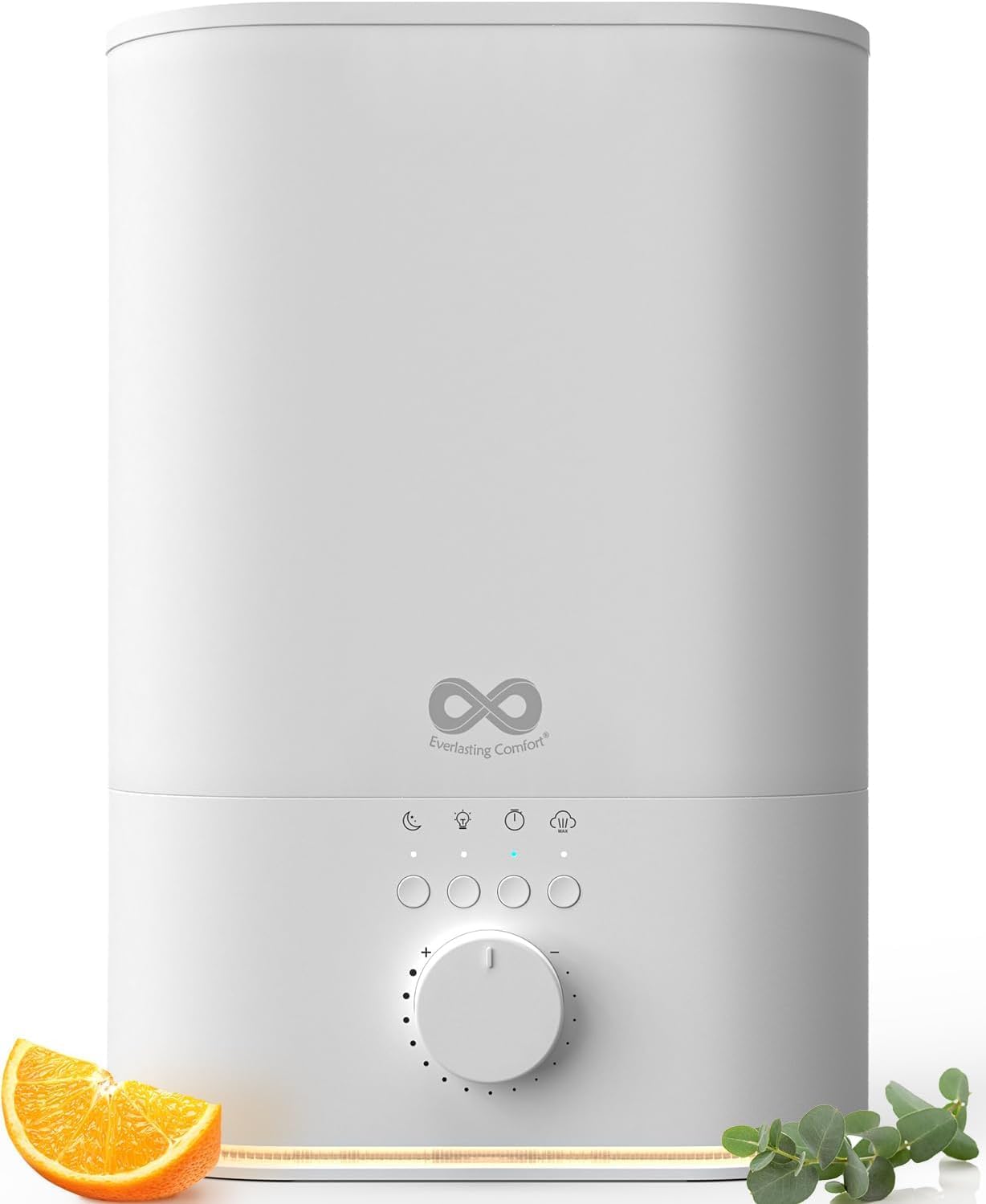 Everlasting Comfort Upgraded 6L Top Fill Humidifier Large Room & Bedroom, MAX Humidifier, Quiet Cool Mist, Easy to Clean & Fill, 60 Hour Run Time, Aromatherapy