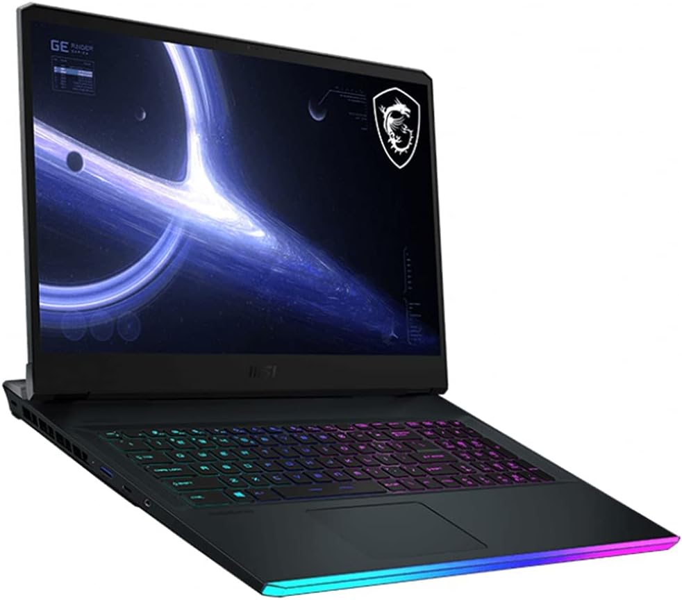 MSI GE76 Raider Gaming Laptop 2023 (1TB SSD, 32GB DDR5 RAM) 17.3″ FHD 144 Hz, Intel Core i7-12700H (12th Gen), NVIDIA GeForce RTX 3060, Windows 11, Per Key RGB, RJ-45, WiFi