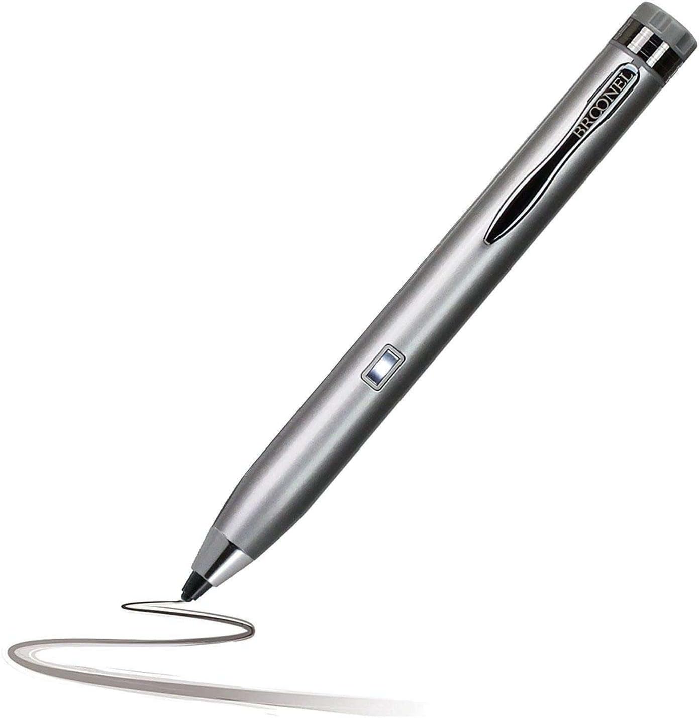 Silver Fine Point Digital Active Stylus Pen Compatible with TECLAST F5R PC 360 Degree Rotatable 11.6″ Touch Screen