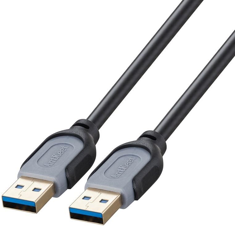 USB to USB Cable, AntKeet 3ft-2pack USB 3.0 Type A to A 24/28AWG Cable Cord Data Transfer Rates up to 5.0Gbps for Hard Drive Enclosures, Printers, Modems, Cameras,Blu-ray Optical Drive