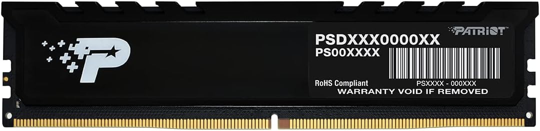 Patriot Signature Premium DDR5 RAM 16GB (1X16GB) 5600MHz CL46 UDIMM W/HS Desktop Memory Module – PSP516G560081H1