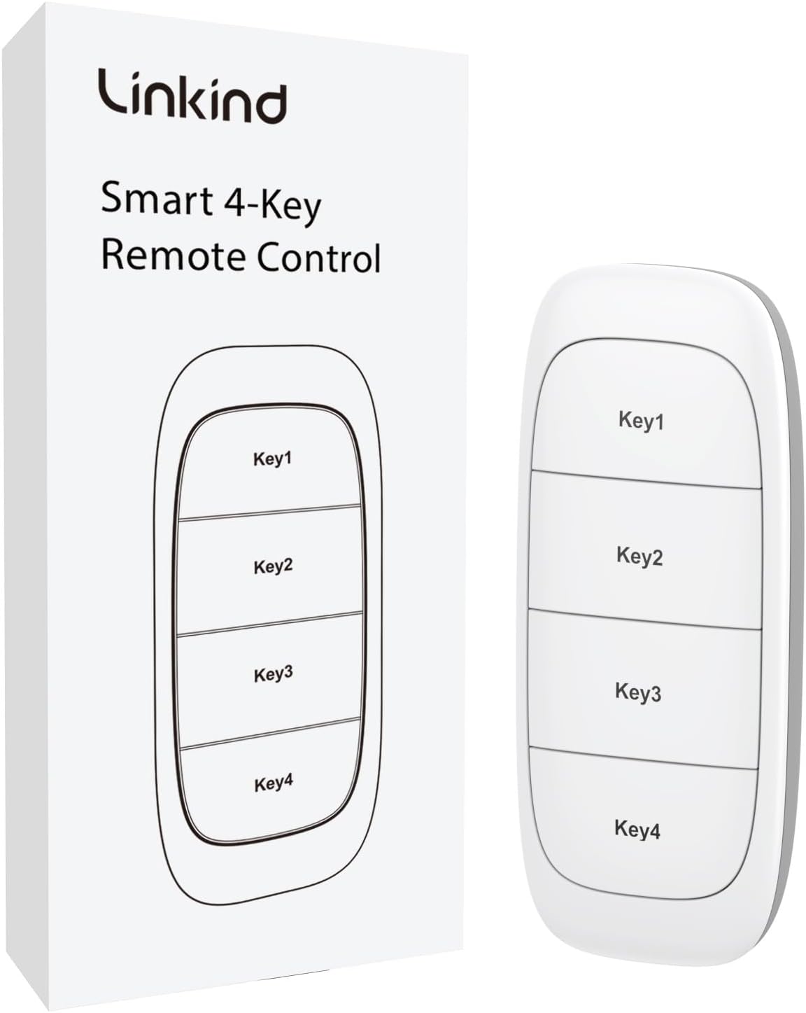 Linkind Plug Remote, Exclusive for Linkind/AiDot Smart Plug, Bluetooth Switch, Smart Outlet, Remote Button Control, On Off Power Switch, 98FT RF Range, Wire-Free, 1 Pack