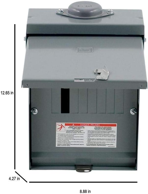 SCHNEIDER ELECTRIC Load Center Qo Mlo 240-Volt 100-Amp 1-Phase 6Sp QO612L100RB Molded Case Circuit Breaker 600V 200A