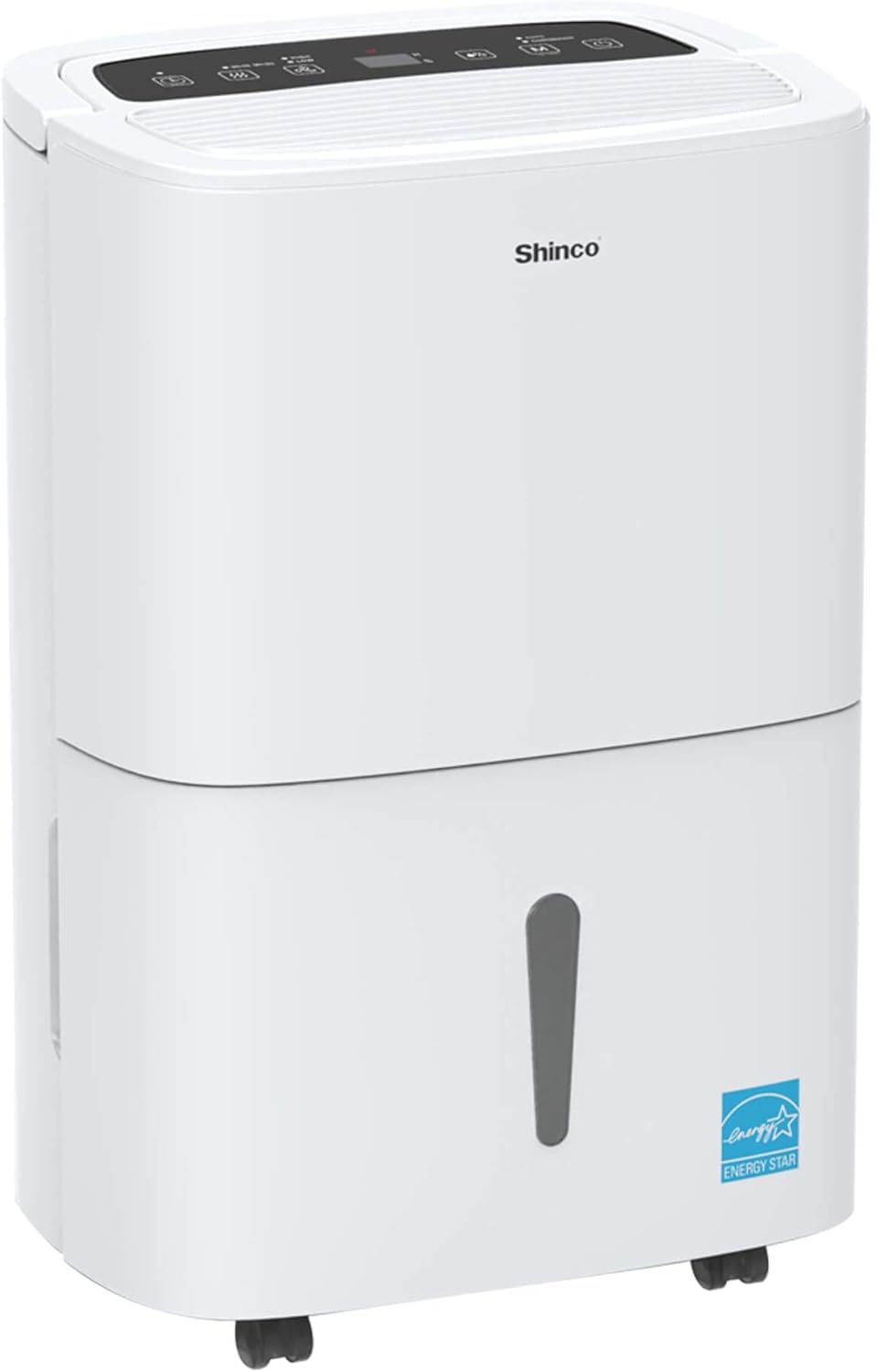 Shinco 7,000 Sq.Ft Energy Star Dehumidifier with Pump, Ideal for Large Industrial Rooms and Home Basements, Efficient Moisture Removal and Humidity Control, 1.85 Gallons Water Tank