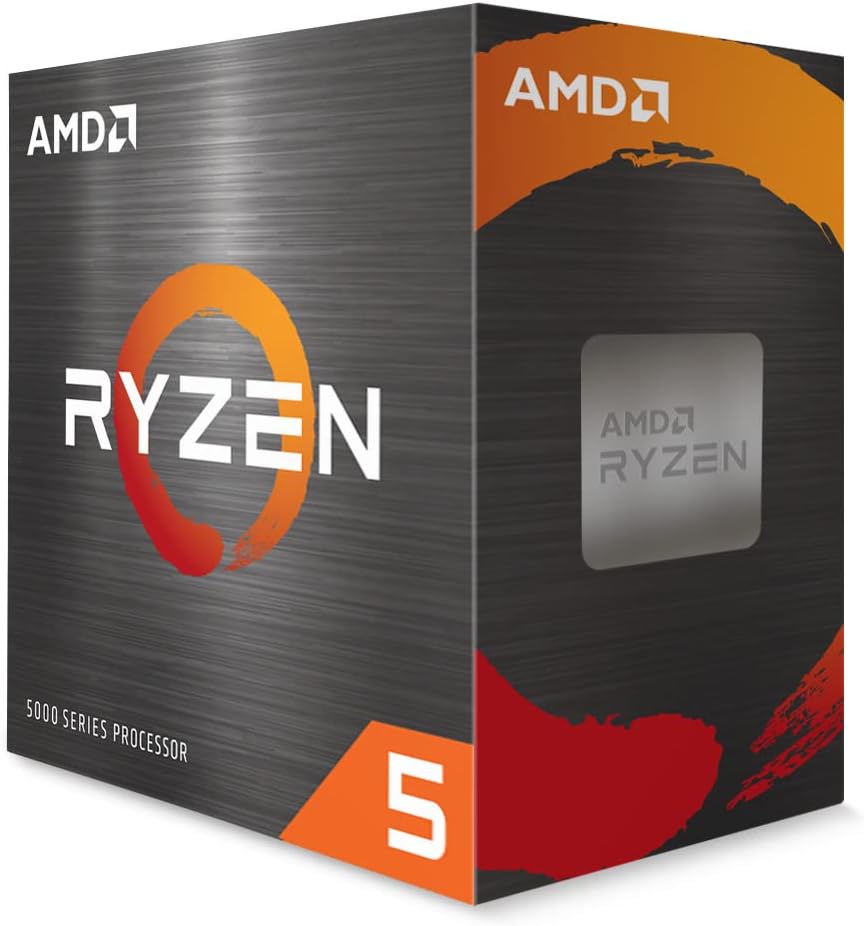 AMD Ryzen 5 5500 6-Core, 12-Thread Unlocked Desktop Processor with Wraith Stealth Cooler