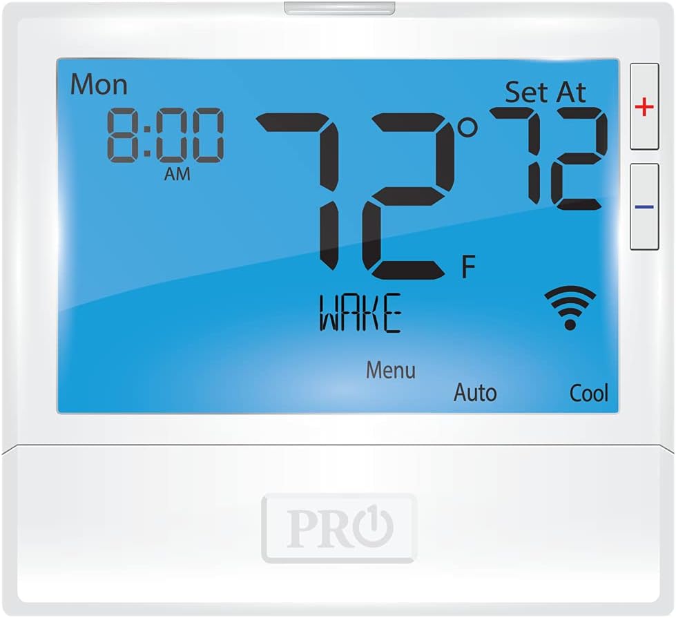 Pro1 T855iSH WiFi Thermostat, 7 Day Programmable, Stages 4 Heat/2 Cool