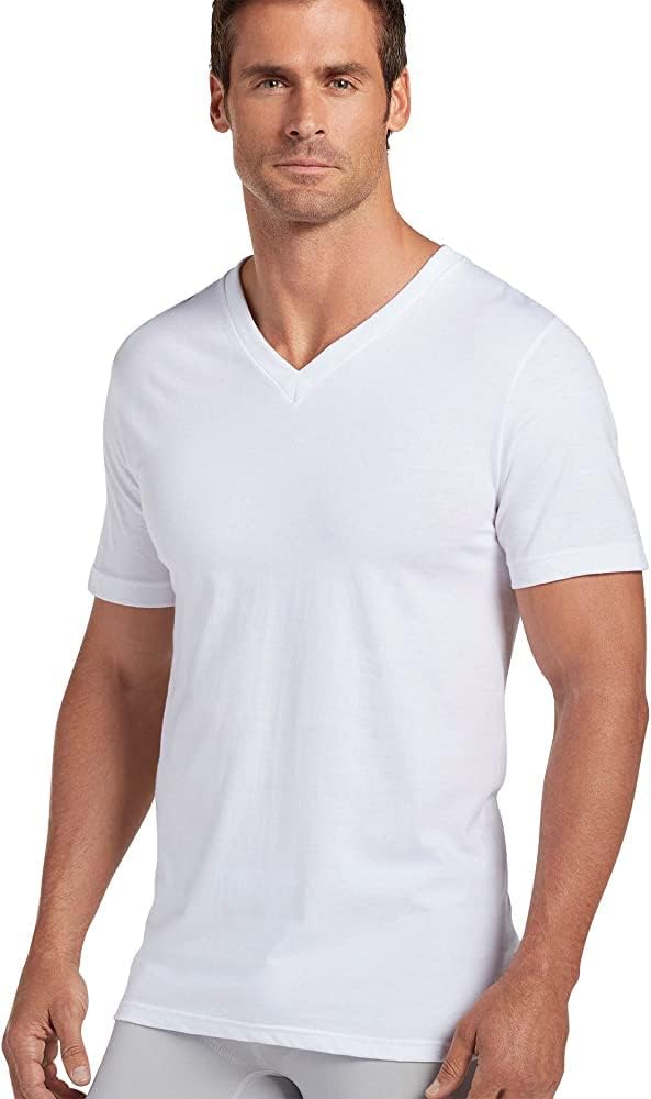 Jockey Men’s Undershirt Classic V-Neck T-Shirt – 6 Pack