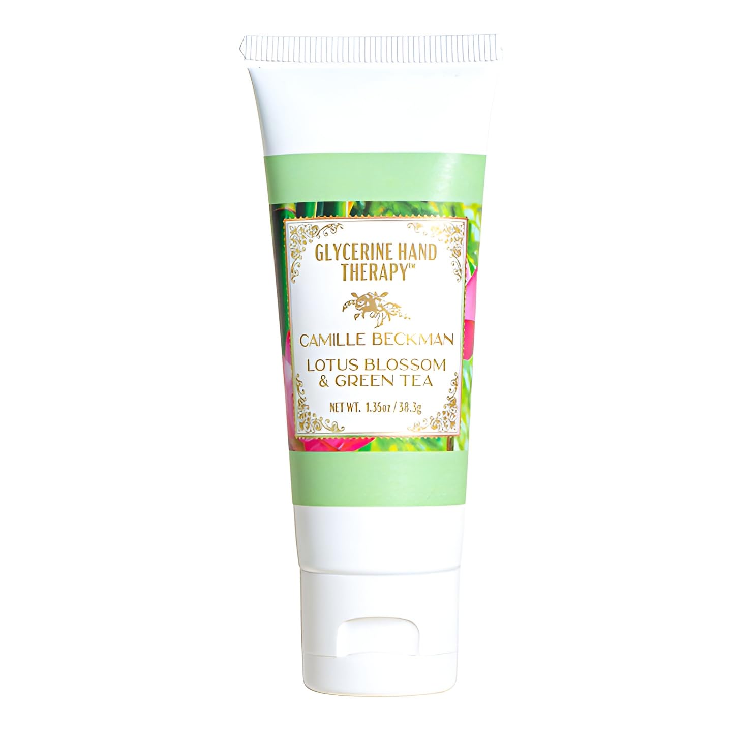 Camille Beckman Glycerine Hand Therapy Cream (Lotus Blossom & Green Tea, 1.35 Ounce)