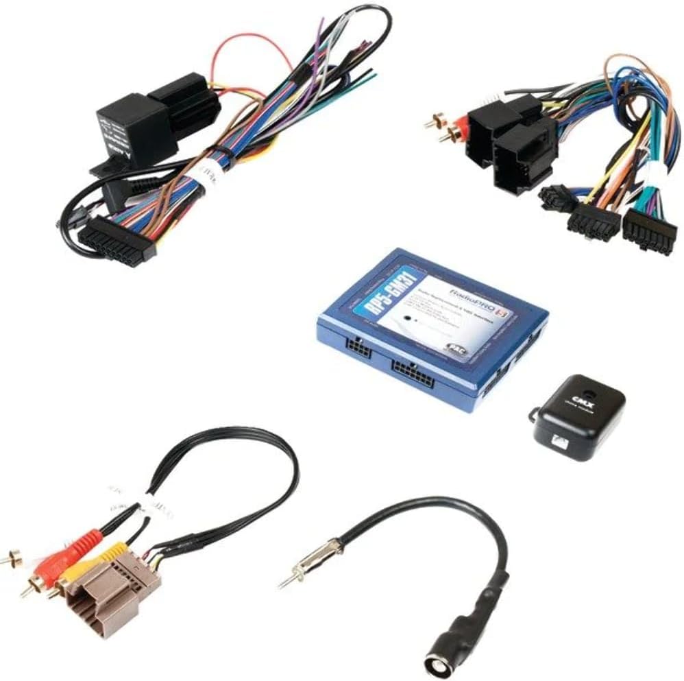 PAC RP5-GM31 Radio Replacement Interface With Built-In OnStar Retention/Steering Wheel Control Retention/Navigation Outputs for Select GM LAN Vehicles,Blue 8.60in. x 8.50in. x 2.10in.