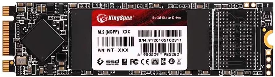 KingSpec M.2 SATA SSD, 1TB 2280 SATA III 6Gbps Internal M.2 SSD, Ultra-Slim NGFF State Drive for Desktop/Laptop/Notebook