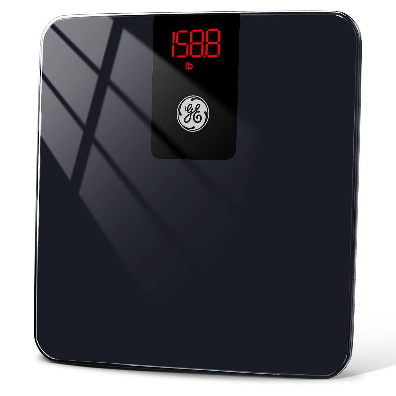 GE Digital Smart Bathroom Scale – Accurate Bluetooth Body Weight and BMI – Electronic Black Scale, 400lb Capacity