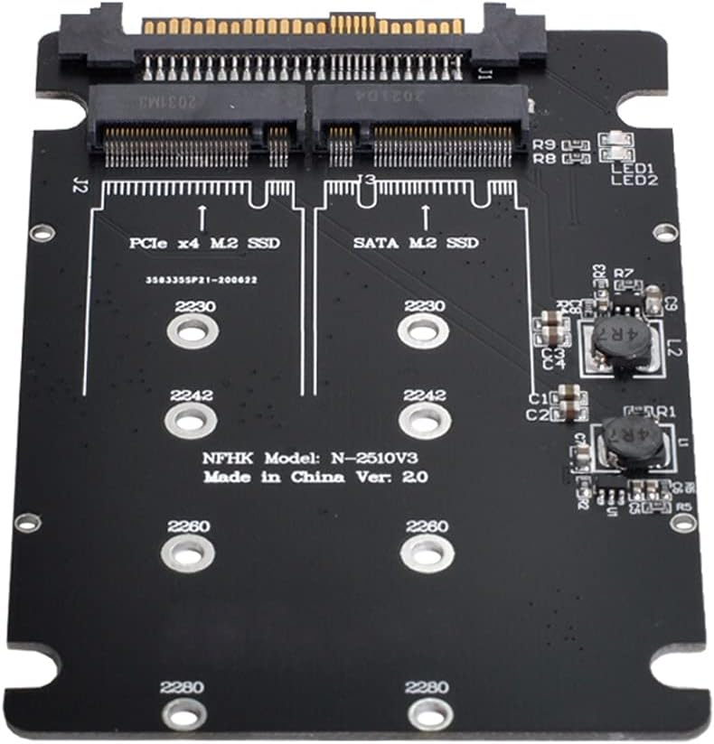 Cablecc SFF-8639 NVME U.2 to Combo NGFF M.2 M-Key SATA PCIe SSD Adapter for Mainboard Replace SSD 750 p3600 p3700