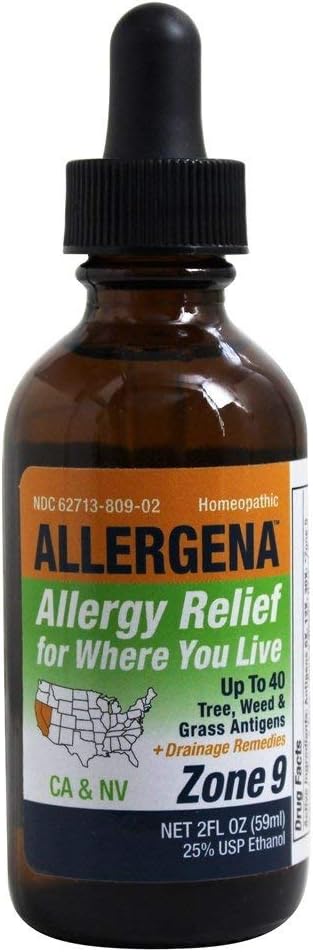 Allergena Allergy Relief Zone 9 – CA, NV 2oz