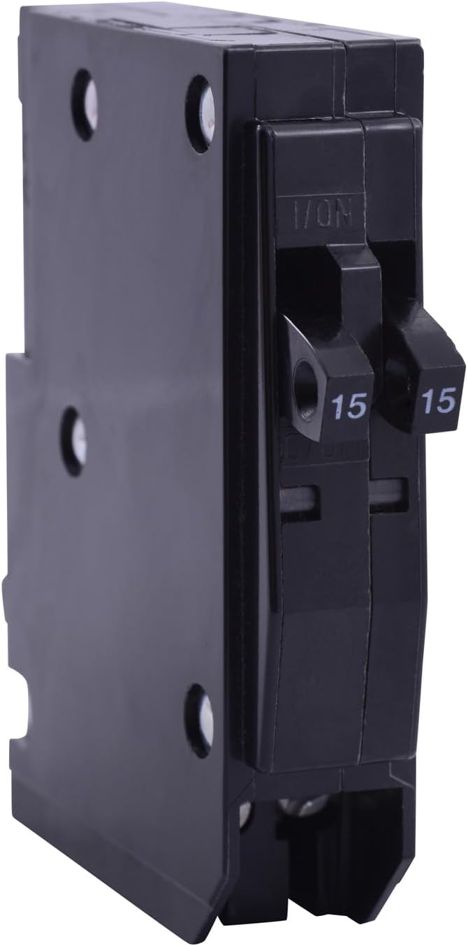 Square D by Schneider Electric QOT2020CP Circuit Breaker, 2 x 20 Amp, Black