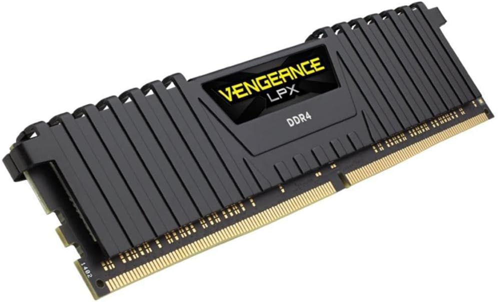 Corsair Vengeance LPX 16GB (2x8GB) DDR4 3600 (PC4-28800) C16 1.35V AMD and Intel Optimized Desktop Memory – Black