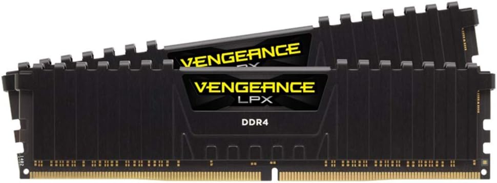 CORSAIR VENGEANCE LPX DDR4 RAM 16GB (2x8GB) 3600MHz CL18-22-22-42 1.35V Intel AMD Desktop Computer Memory – Black (CMK16GX4M2D3600C18)