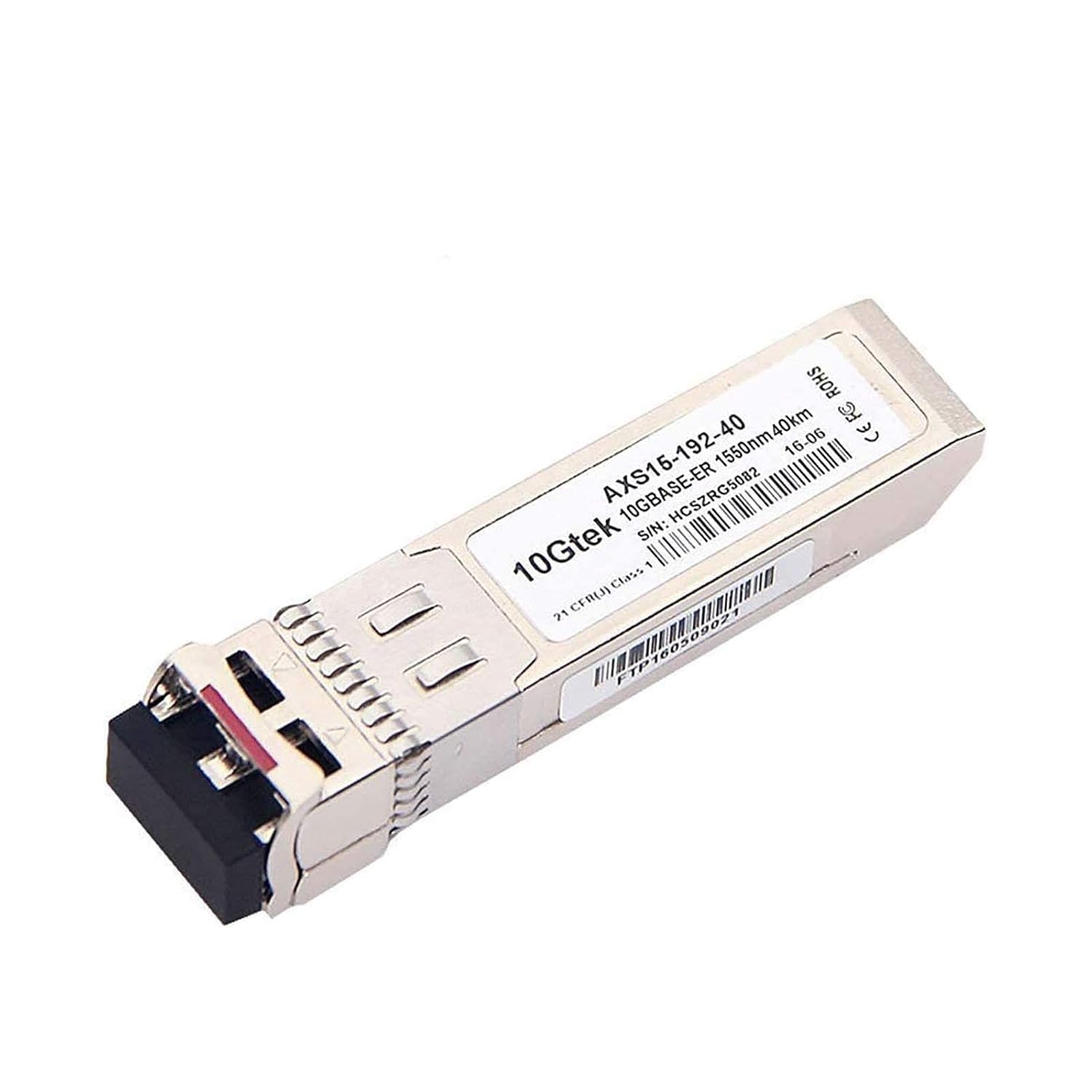 10GBase-ER SFP+ Transceiver, 10G 1550nm SMF Module for Cisco SFP-10G-ER, Meraki, Ubiquiti UniFi, Mikrotik, Netgear, D-Link, Supermicro, TP-Link, Broadcom, Linksys and More,up to 40km