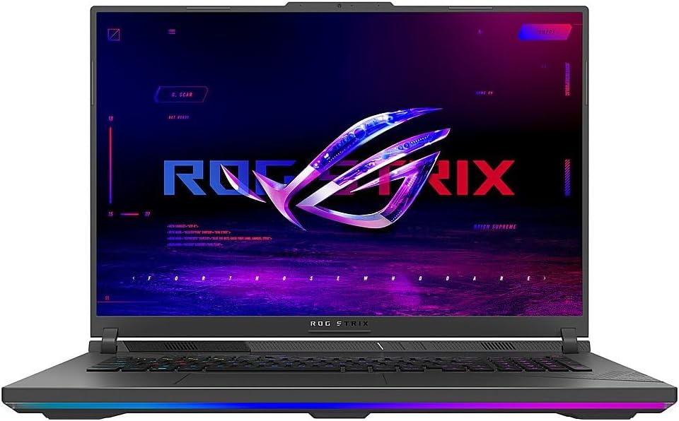 ASUS ROG Strix G18 18″ 240Hz Laptop 16TB SSD 64GB DDR5 RAM Win 11 Pro (Intel 14th Gen Core i9-14900HX Processor Turbo 5.80Ghz, NVIDIA GeForce RTX 4070, 18″ QHD 2560×1600) Gaming Notebook Computer