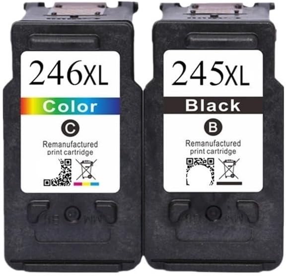 PG-245XL 245XL 246XL PG245 CL246 Ink Cartridge Compatible with PG 245 PG-245 CL 246 Compatible with iP2820 MX492 MG2924 MG2520 Printer(1 BK 1 Color)