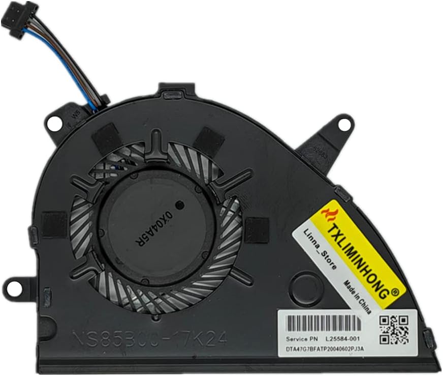 New Compatible CPU Cooling Fan for HP 15-CS 15-CW 15-CS0061CL 15-CS0069NR 15-CS0072WM 15-CS0079NR 15-CS0082CL 83CL 85CL 86CL 2021CL 2079NR Series L25584-001 L27902-001 NS85B00-17K24 Fan