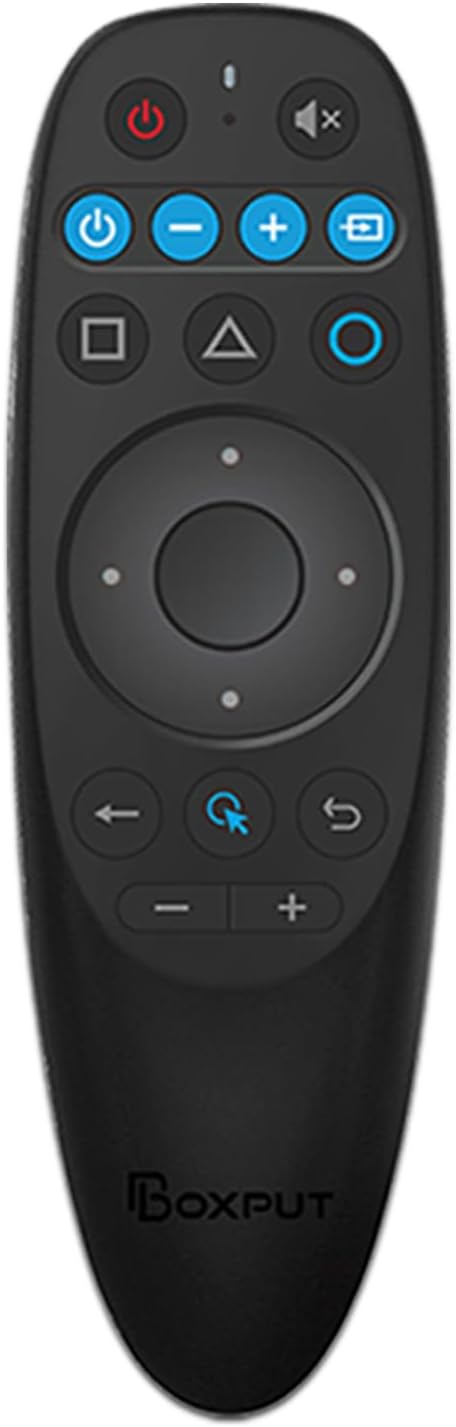 BPR2S BT Voice Remote Control Air Mouse Remote Control with 6-Axis Gyro Support IR Learning TV 4 Keys IR Isolation for Android TV Box TV Stick Set Top Box (No USB Dongle)