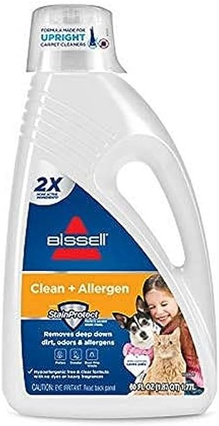 BISSELL 2X Allergen Cleansing Full Size Machine Formula, 60 ounces, 89Q5A