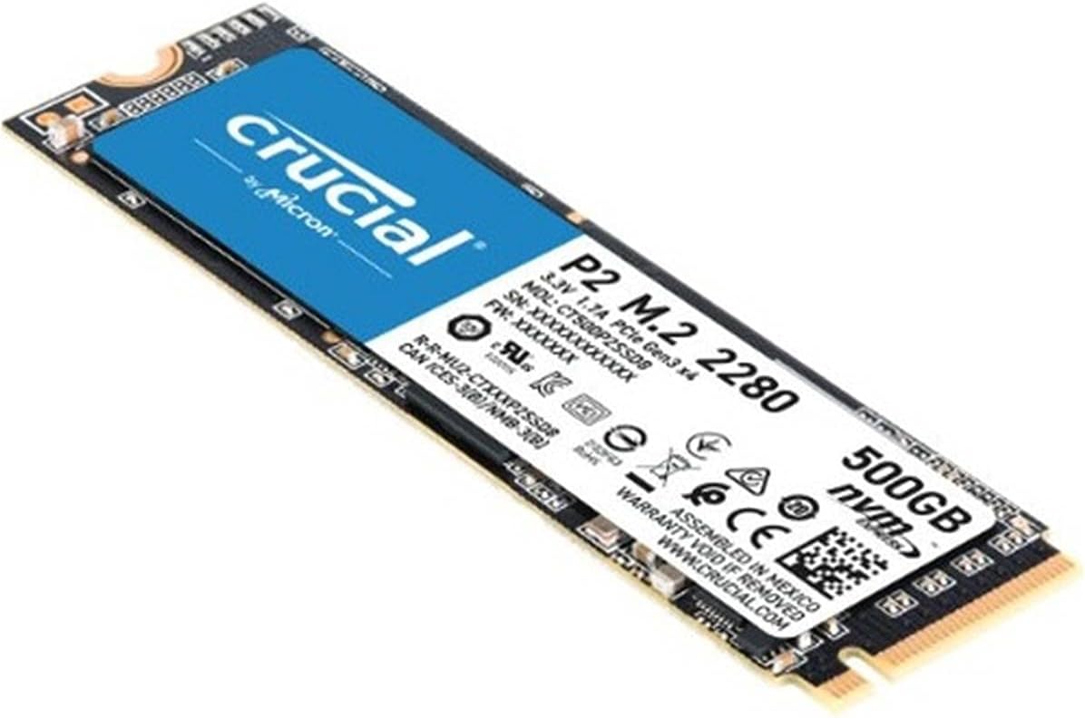 Crucial P2 1TB 3D NAND NVMe PCIe M.2 SSD Up to 2400MB/s – CT1000P2SSD8