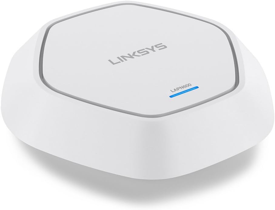 Linksys LAPN600: Wireless Business Access Point, Wi-Fi, Dual Band 2.4 + 5 GHz N600, PoE, Range Extension via WDS and Workgroup Bridge (White)