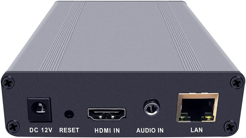 ISEEVY Mini HD 1080P HDMI Video Encoder H.264 IPTV Encoder for IPTV Live Stream Broadcast Support RTMP RTMPS SRT RTSP RTP UDP HTTP FLV HLS TS Protocols and Facebook YouTube Live Platforms