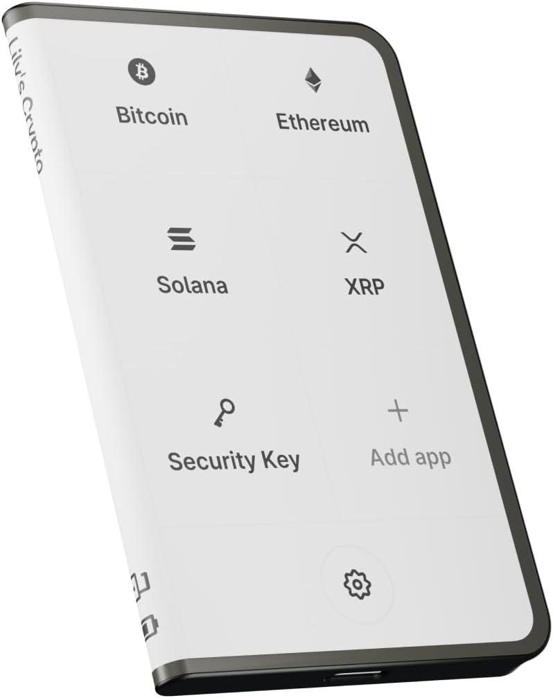 Ledger STAX – Next-Gen Secure Touchscreen Crypto Wallet with Curved E Ink Display