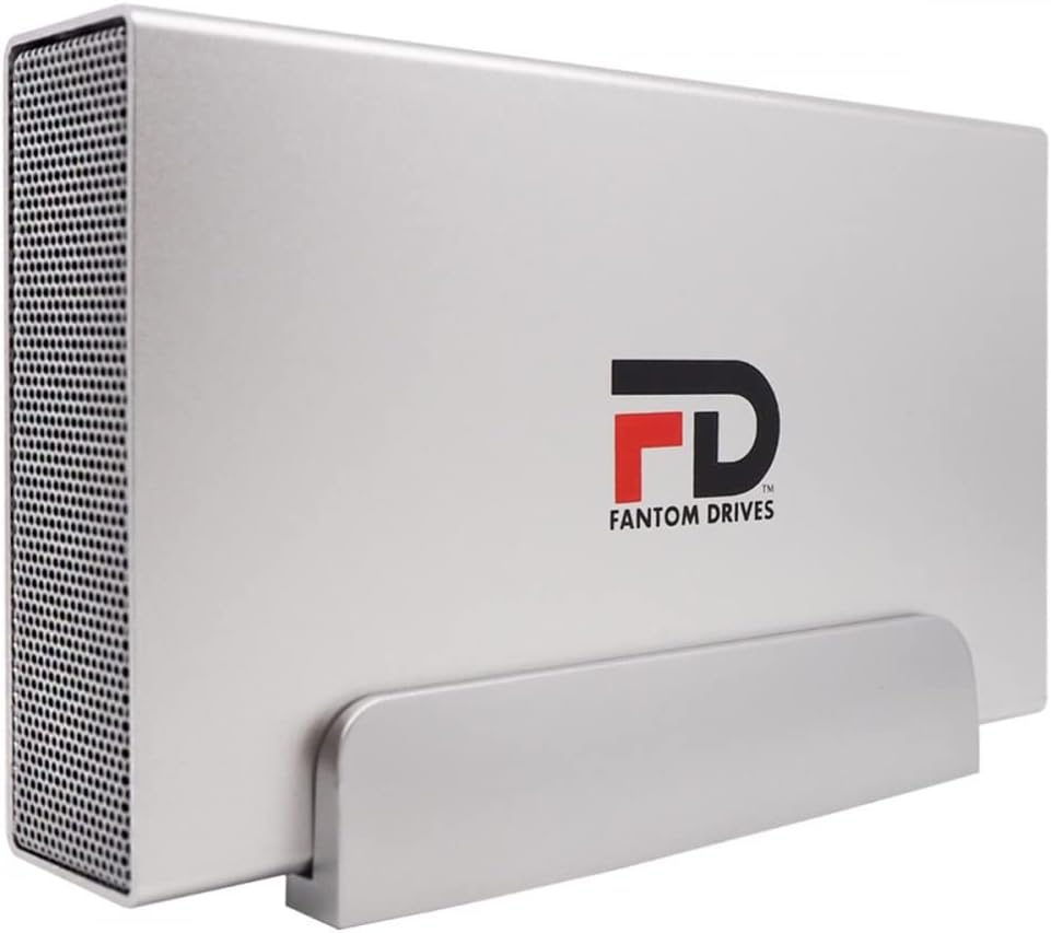 Fantom Drives 22TB GFORCE 3 Pro 7200RPM External Hard Drive – Aluminum, Silver, USB, eSATA GFSP22000EU3