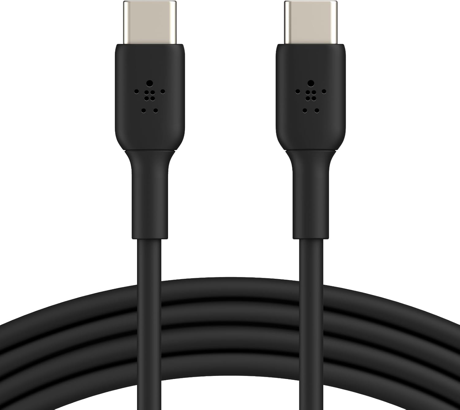 Belkin USB-C to USB-C Cable (1M/3.3ft), USB-C Fast Charging Cable for iPhone 16, iPhone 16 Pro, iPhone 16 Pro Max, iPhone 16 Plus, Galaxy S23, S22, Note, Pixel, iPad Pro, USB Type-C Cable – Black