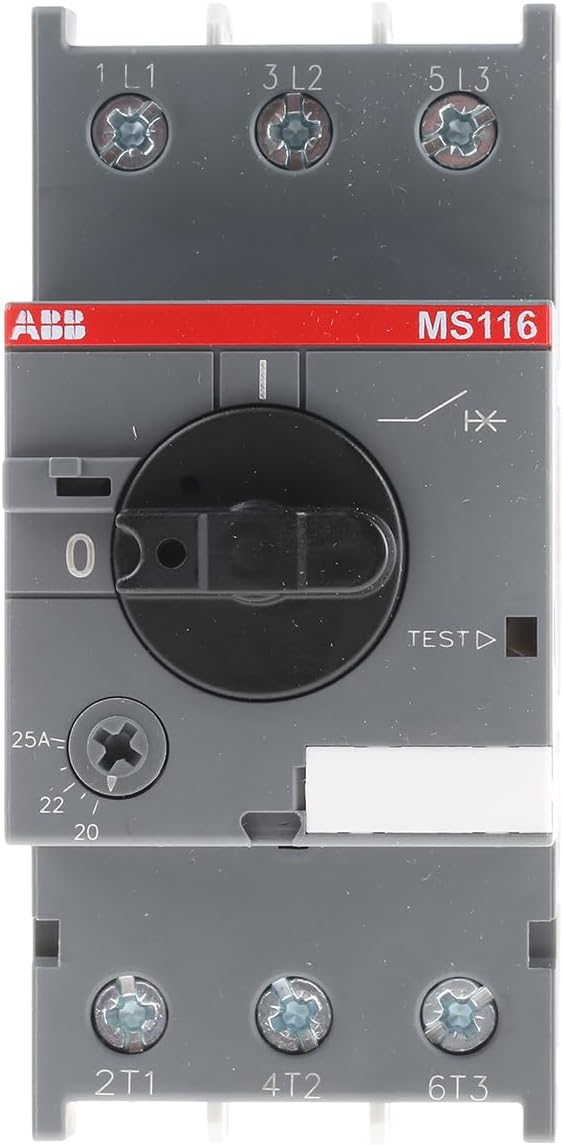 ABB, MS116-25, 3-Phase Manual Motor Starter 20.0-25.0A Range