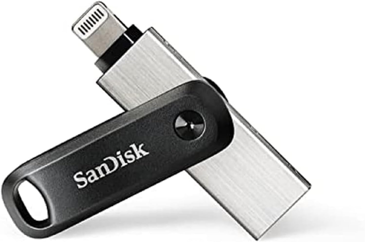 SanDisk 128GB iXpand Flash Drive Go for iPhone and iPad – SDIX60N-128G-GN6NE, Silver