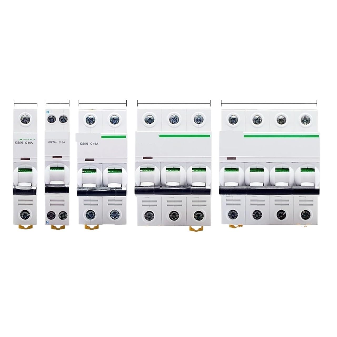 Electric Mini Circuit Breaker IC65N 1p 2p 3p 4p C Type 1A 2A 4A 6A 10A 16A 20A 25A 32A 40A 50A 63A Circuit Breaker MCB 1Pcs (Size : 3p, Color : 6A)