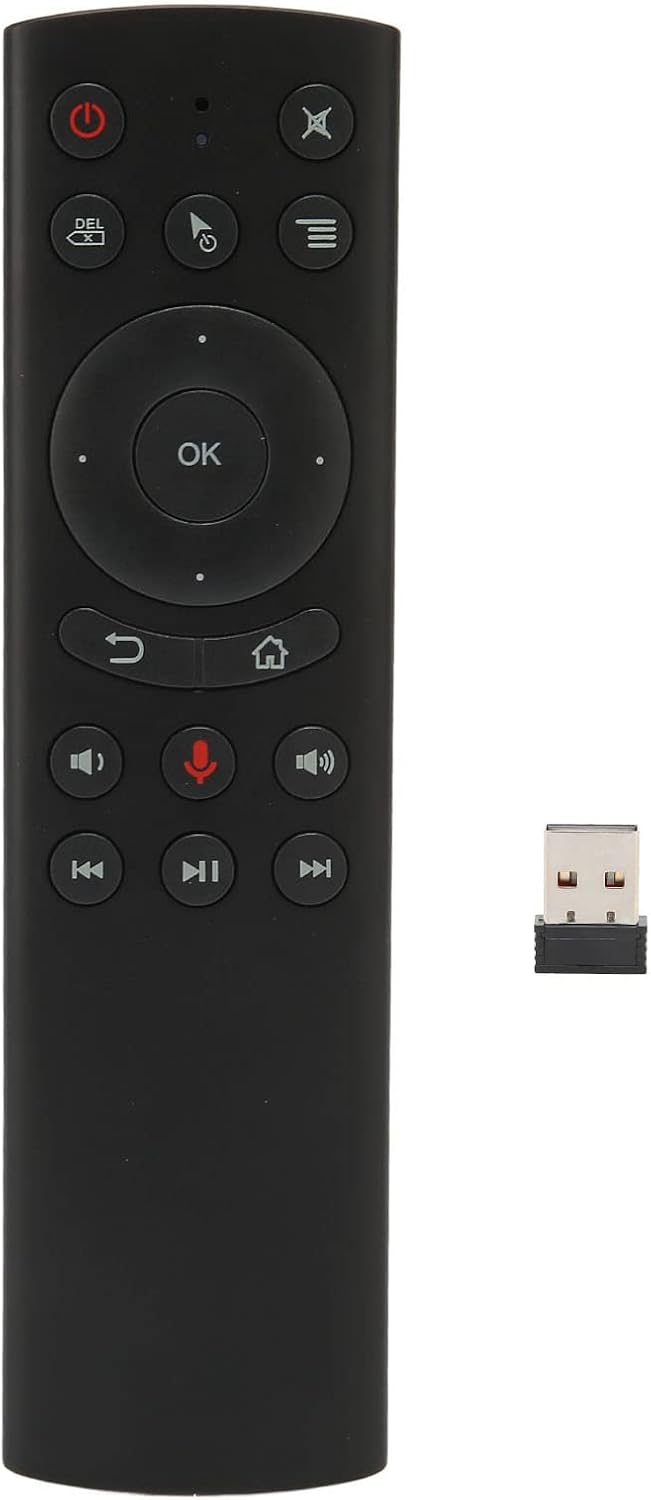 Voice Remote Control, G20S 2.4G RF Air Mouse Remote Controller Replacement, with 6 Axis Gyroscope IR Learning, for TV Projector Computer(G20S with Gyroscope)