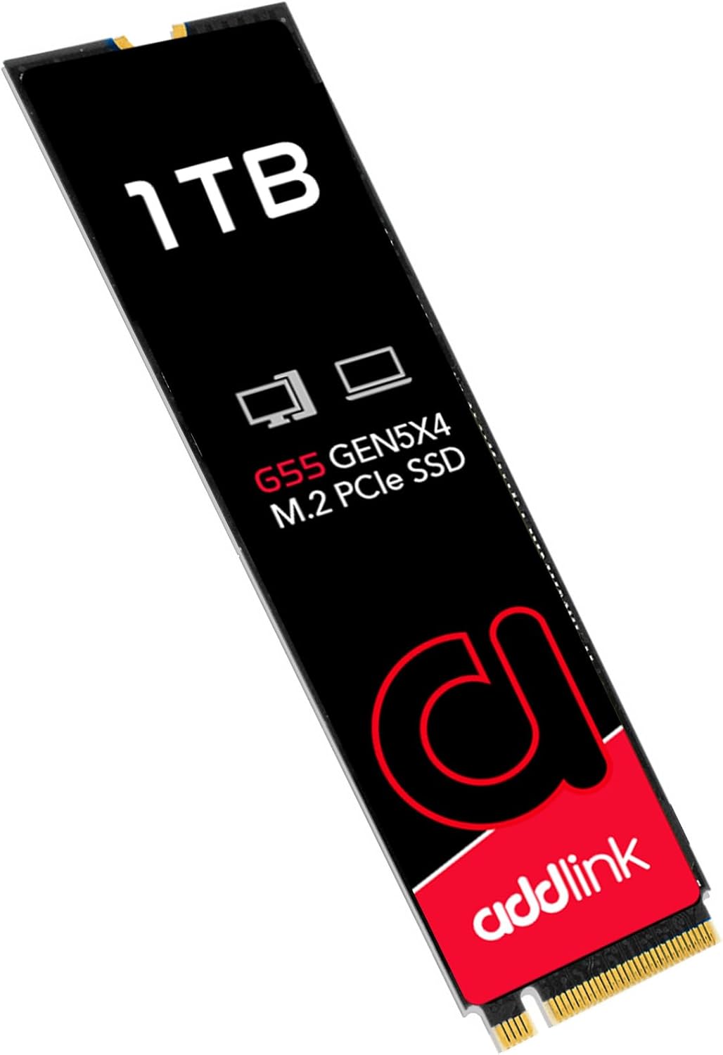 Addlink G55 1TB PCIe Gen5 NVMe M.2 SSD- Up to 10,200 MB/s – Gaming, Photography, Video Editing & Design – Internal Solid State Drive (ad1TBG55M2P)