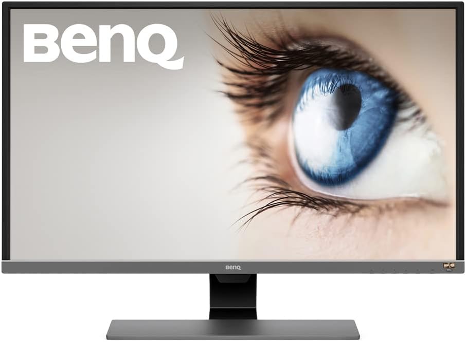 BenQ EW3270U Premium Monitor 32″ 4K UHD | HDRi | DCI-P3 | Eye-Care Tech | Adaptive Brightness | Tilt Screen | Built-In Speakers | Eye Reminder | DisplayPort | HDMI | USB-C,Black