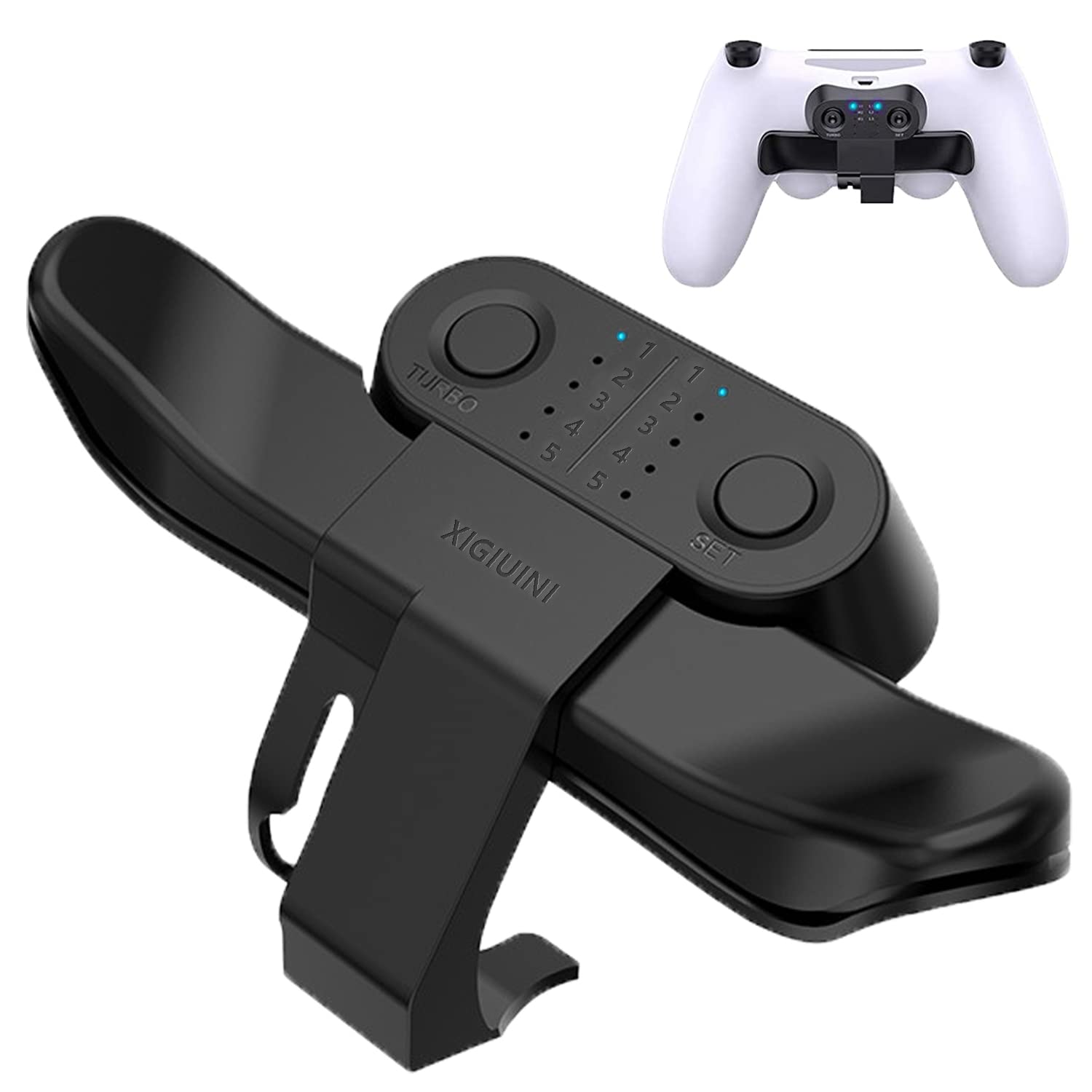 XIGIUINI Paddles for PS4 Controller, Back Button Attachment for PS4, Controller Paddles for ps4, TURBO Function/Memory Function/Plug And Play, PS4 controller accessories