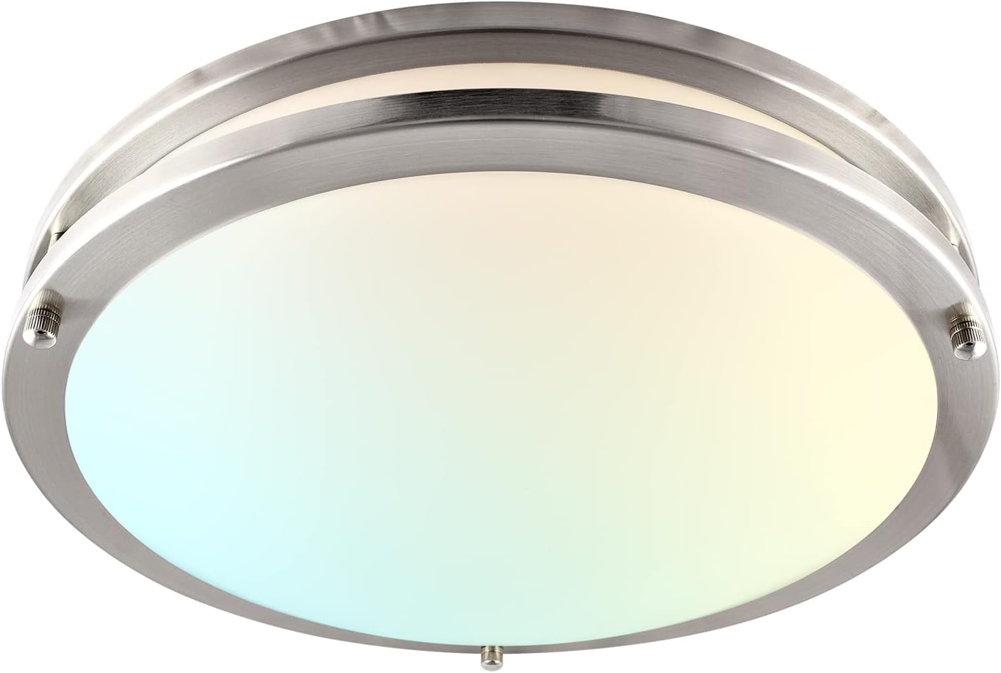 LUXRITE 14 Inch LED Flush Mount Ceiling Light, CCT Color Temperature Selectable 2700K | 3000K | 3500K | 4000K | 5000K, Dimmable Ceiling Light Fixture, 18W, 1440 Lumens, Energy Star, ETL Listed