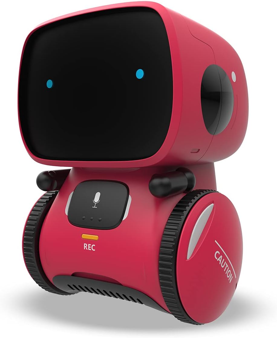 KaeKid Robots for Girls 3-5, Interactive Smart Robotic with Touch Sensor, Voice Control, Speech Recognition, Singing, Dancing, Repeating and Recording, Birthday Gifts for 3+ Year Old Kids Boys Girls