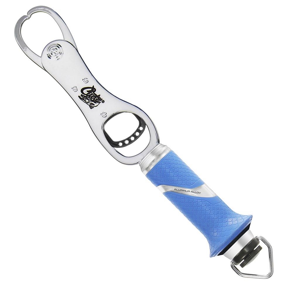 CUDA 11.5″ Grip & Scale | Durable For Saltwater and Freshwater Use Up to 50 LBS Fish Scales with Non-Slip Scale Pattern Grip & Stainless Steel Jaws | Lanyard Included