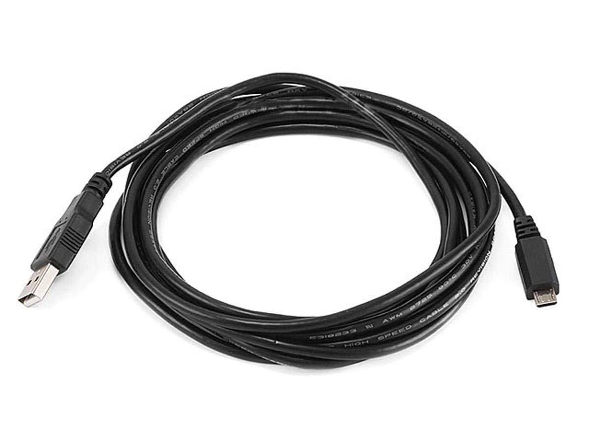 Monoprice 105139 10ft Micro USB / Micro-B 2.0 A Male to 5pin Male 28/28AWG Cable compatible with Samsung Galaxy , Note , Android, LG , HTC One,Nexus, Tablets and More!, Black