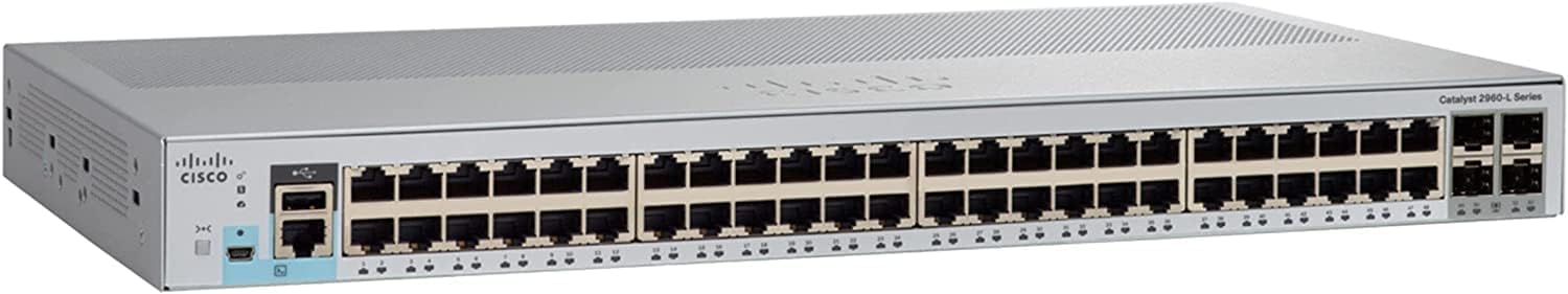 Cisco WS-C2960L-48TS-LL Catalyst 2960L 48 Port GigE, 4 x 1G SFP, LAN Lite (Renewed)