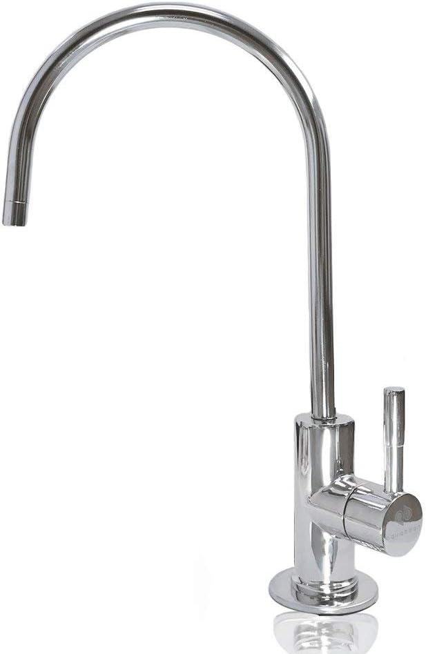 Aquaboon Chrome Drinking Water Faucet for Kitchen Sink Non Air Gap Reverse Osmosis Faucet Stainless Steel Sink Water Dispenser