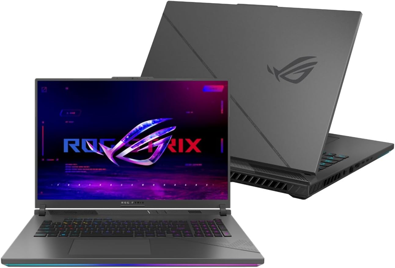 EXCaliberPC [2024] ASUS ROG Strix G18 G814JIR-XS96 (Intel Core i9-14900HX, 96GB DDR5 RAM, 1TB NVMe SSD, NVIDIA GeForce RTX 4070, 18″ QHD+ 240Hz 3ms, Windows 11 Pro) Gaming Laptop