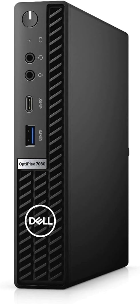 Dell OptiPlex 7080 Desktop Micro – Intel Core i5 10th Gen – i5-10500T – Six Core 3.8Ghz – 256GB SSD – 16GB RAM – Windows 10 Pro (Renewed)